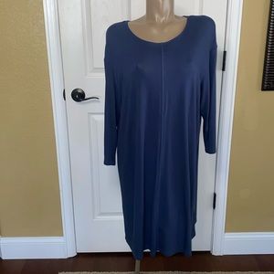 H&M Steel Blue/Gray Long Sleeve Dress XL